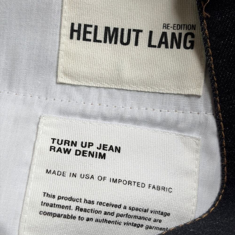 Helmut Lang Raw Denim Jeans - Deep Indigo